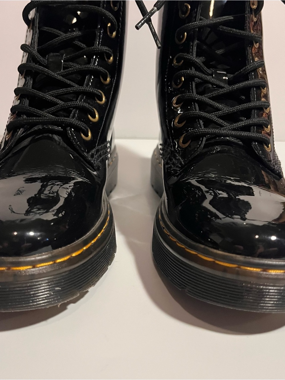 Dr Marten Zavala Boots Combat Lace Up Black Size 6 Womens - Picture 4 of 7